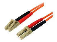 StarTech.com 10m Fiber Optic Cable - Multimode Duplex 50/125 - LSZH - LC/LC - OM2 - LC to LC Fiber Patch Cable - Patch-kabel - LC multiläge (hane) till LC multiläge (hane) - 10 m - fiberoptisk - duplex - 50/125 mikron - orange - för P/N: GLCLHSMDSTTA, GLCSXMMDST, GLCSXMMDSTT, JD118BST, MASFP1GBSXST, SFP100BFXST 50FIBLCLC10