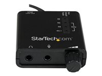 StarTech.com USB Sound Card w/ SPDIF Digital Audio & Stereo Mic - External Sound Card for Laptop or PC - SPDIF Output (ICUSBAUDIO2D) - Ljudkort - 24-bitars - 96 kHz - stereo - USB 2.0 - för P/N: MU15MMS, MU6MMS ICUSBAUDIO2D
