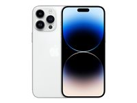 Apple iPhone 14 Pro Max - 5G smartphone - dual-SIM / Internminne 256 GB - OLED-skärm - 6.7" - 2796 x 1290 pixels (120 Hz) - 3 st. bakre kameror 48 MP, 12 MP, 12 MP - front camera 12 MP - silver MQ9V3QN/A
