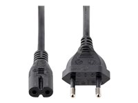 StarTech.com 3m (10ft) Laptop Power Cord, EU Plug to C7, 2.5A 250V, 18AWG, Notebook / Laptop Replacement AC Power Cord, Printer/Power Brick Cord, Europlug to IEC 60320 C7 - Laptop Charger Cable, Black (752E-3M-POWER-LEAD) - Strömkabel - Eurokontakt (P) till power IEC 60320 C7 - AC 250 V - 2.5 A - 3 m - svart 752E-3M-POWER-LEAD