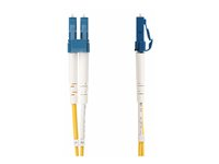 StarTech.com 7m (23ft) LC to SC (UPC) OS2 Single Mode Duplex Fiber Optic Cable, 9/125µm, Laser Optimized, 10G, Bend Insensitive, Low Insertion Loss - LSZH Fiber Patch Cord (SMLCSC-OS2-7M) - Patch-kabel - LC/UPC enkelläge (hane) till SC/UPC enkelläge (hane) - 7 m - 2 mm - fiberoptisk - duplex - 9 / 125 mikrometer - OS1/OS2 - halogenfri, passiv - gul SMLCSC-OS2-7M
