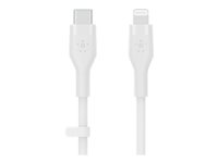 Belkin BoostCharge - Lightning-kabel - 24 pin USB-C hane till Lightning hane - 2 m - vit CAA009BT2MWH