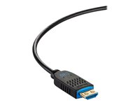 C2G 250ft (76.2m) C2G Performance Series High Speed HDMI Active Optical Cable (AOC) - 4K 60Hz Plenum Rated - High Speed - HDMI-kabel - HDMI hane till HDMI, 24 pin USB-C - 76.2 m - svart - 4K60Hz stöd, Active Optical Cable (AOC), plenum C2G41490