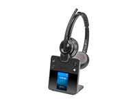 Poly Savi 8420 Office - Savi 8400 series - headset - på örat - DECT / Bluetooth - trådlös - aktiv brusradering - svart - Certifierad för Microsoft-teams 8L5B3AA#ABB