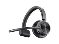 Poly Voyager 4310 - Voyager 4300 UC series - headset - på örat - Bluetooth - trådlös, kabelansluten - USB-C - svart - Certifierad för Microsoft-teams 77Y95AA