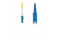 StarTech.com 10m (32.8ft) LC to SC (UPC) OS2 Single Mode Simplex Fiber Optic Cable, 9/125µm, Laser Optimized, 40G/100G, Bend Insensitive, Low Insertion Loss - LSZH Fiber Patch Cord (SPSMLCSC-OS2-10M) - Patch-kabel - LC/UPC enkelläge (hane) till SC/UPC enkelläge (hane) - 10 m - 2 mm - fiberoptisk - simplex - 9 / 125 mikrometer - OS1/OS2 - halogenfri, dubbelriktad, passiv - gul SPSMLCSC-OS2-10M