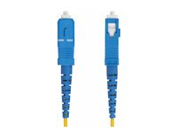 StarTech.com 1m (3.3ft) LC to SC (UPC) OS2 Single Mode Simplex Fiber Optic Cable, 9/125µm, Laser Optimized, 40G/100G, Bend Insensitive, Low Insertion Loss - LSZH Fiber Patch Cord (SPSMLCSC-OS2-1M) - Patch-kabel - LC/UPC enkelläge (hane) till SC/UPC enkelläge (hane) - 1 m - 2 mm - fiberoptisk - simplex - 9 / 125 mikrometer - OS1/OS2 - halogenfri, dubbelriktad, passiv - gul SPSMLCSC-OS2-1M