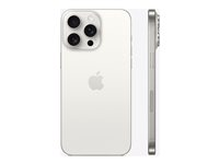 Apple iPhone 15 Pro Max - 5G smartphone - dual-SIM / Internminne 256 GB - OLED-skärm - 6.7" - 2796 x 1290 pixels (120 Hz) - 3 st. bakre kameror 48 MP, 12 MP, 12 MP - front camera 12 MP - vitt titan MU783QN/A