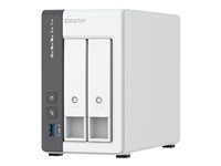 QNAP TS-216G - NAS-server - 2 fack - 16 TB - SATA 6Gb/s - HDD 8 TB x 2 - RAID JBOD, 0, 1 - RAM 4 GB - 2.5 Gigabit Ethernet - iSCSI support K/TS-216G+2XMN10ADA800S