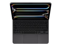 Apple Magic Keyboard - Tangentbord och foliefodral - med pekdyna - bakgrundsbelyst - Apple Smart connector - QWERTY - brittisk - svart - för 13-inch iPad Pro (M4) MWR53B/A